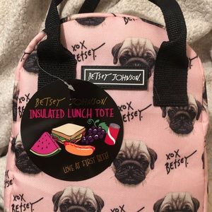 NWT Betsy Johnson Pug Insulated Lunch Box